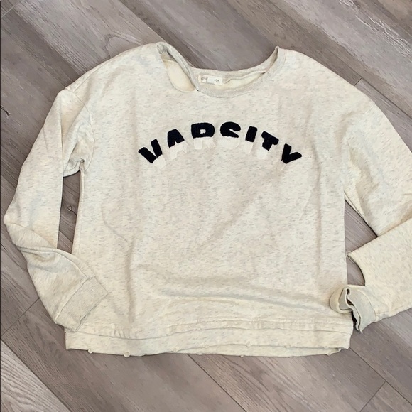 Honey Punch Tops - Honey Punch varsity sweatshirt Honey Punch Tops - Honey Punch varsity sweatshirt